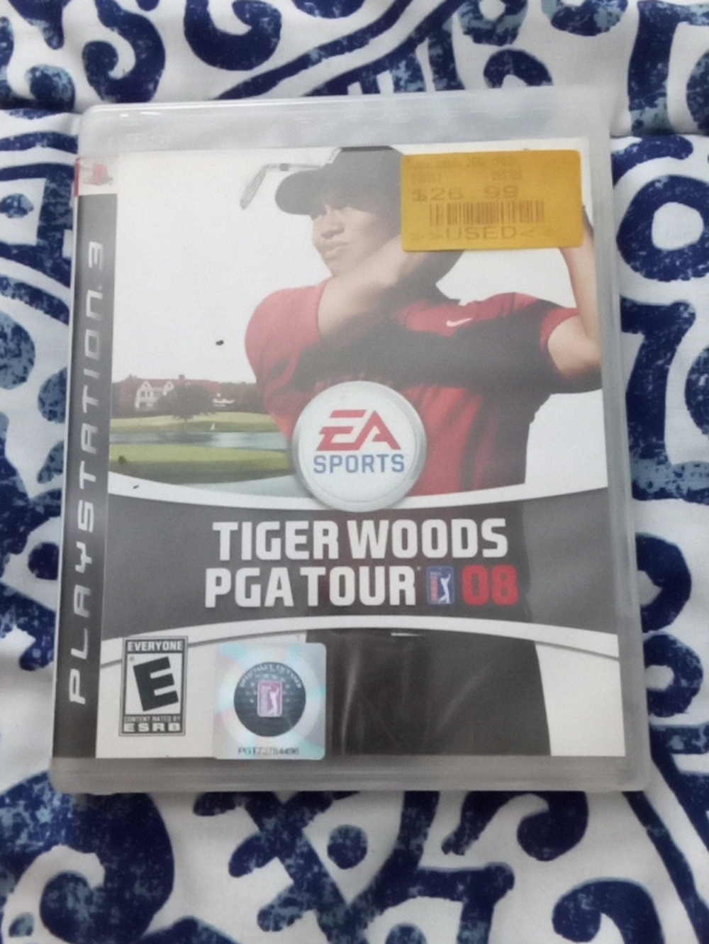 Tiger Woods PGA Tour 08 (PlayStation 3) - Red/White Cover
